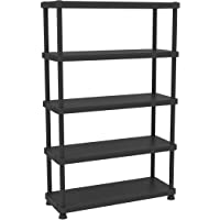 Los mejores  - Terry 1002825 Estantería Modular con 5 Estantes. Negro- 120x45x187 5 cm